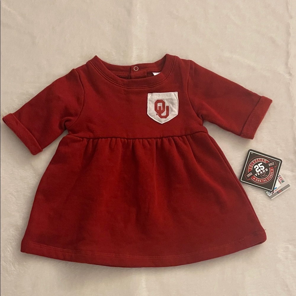 Colosseum  OU Red Infant Apparel SZ 12-18 months  NWT